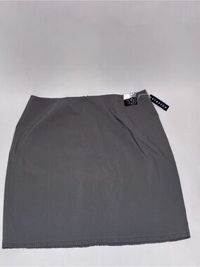Venezia Midi Pull-On Skirt in Gray